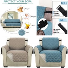 Sofa Slip Couch Covers Quilted Throws Pet Protector Reversible Water Resistant