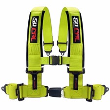 50 Caliber Racing 2in 4 Point Harness W Push Button Release Buckle Seat Belt