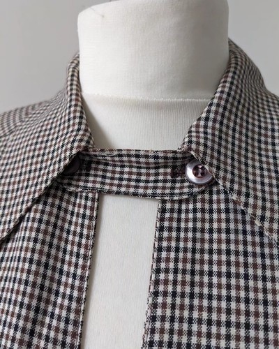 Vintage 1930s 1940s Women's Lightweight Plaid Hollywood jacket L Sportswear - Picture 4 of 7