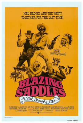 Blazing Saddles - Mel Brooks - 1974 v2 - Vintage Movie Poster
