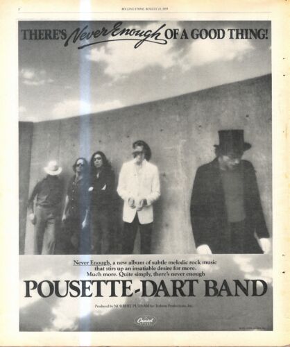 FRAMED ADVERT 13X11 ROUSETTE DART BAND : NEVER ENOUGH - Picture 1 of 1