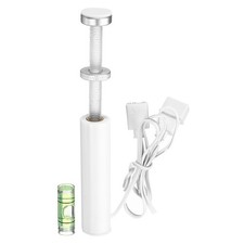 Graphics Card Support,80-130mm Adjustable with Colorful Light, Aluminum Silver