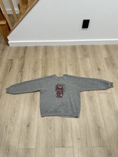 Vintage Albert Einstein Sweatshirt Raglan Large Gray 1970s USA Jerzees Russell