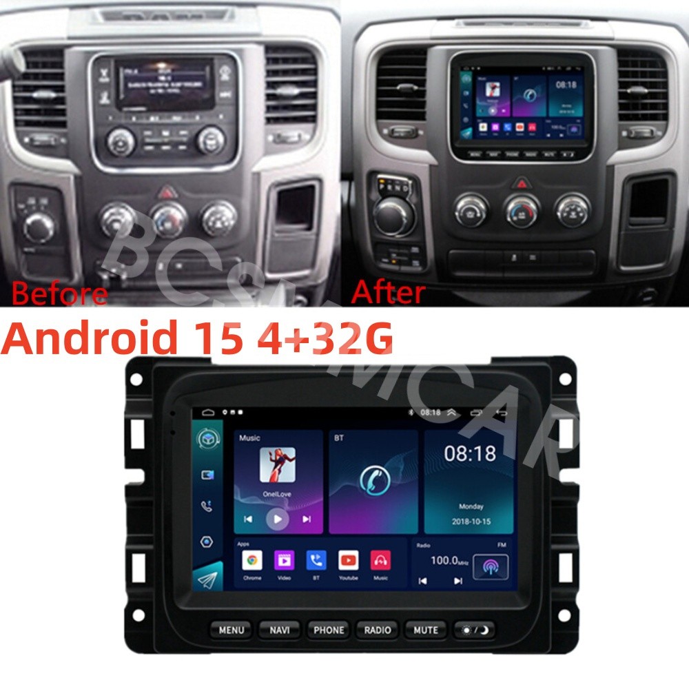 For Apple Carplay 4+32G Car Stereo Radio BT GPS Navi For Jeep Compass 2017-2020