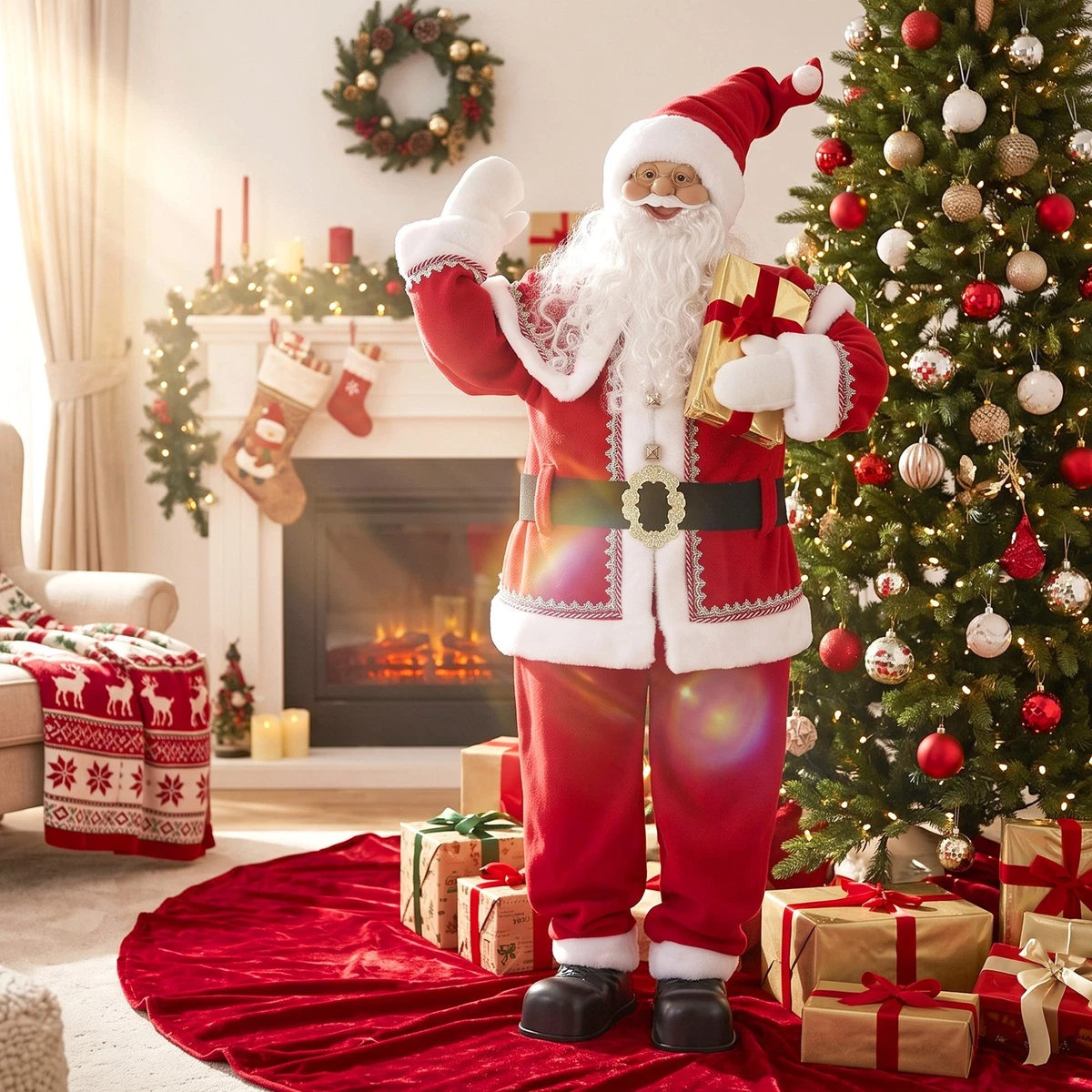 Jahreszeitliche Deko-Weihnachtsmann aus Metall online kaufen