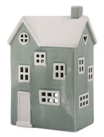 Chic Antique - Lichterhaus Teelichthaus Windlicht H 21Cm GrüN Keramik 39115221