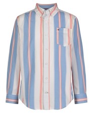 Tommy Hilfiger Big Boys Bold Stripe Shirt - Fresh White - M