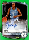 2025-26 Bowman #PA-NR Nyla Brooks Prospect Autographs Green /99