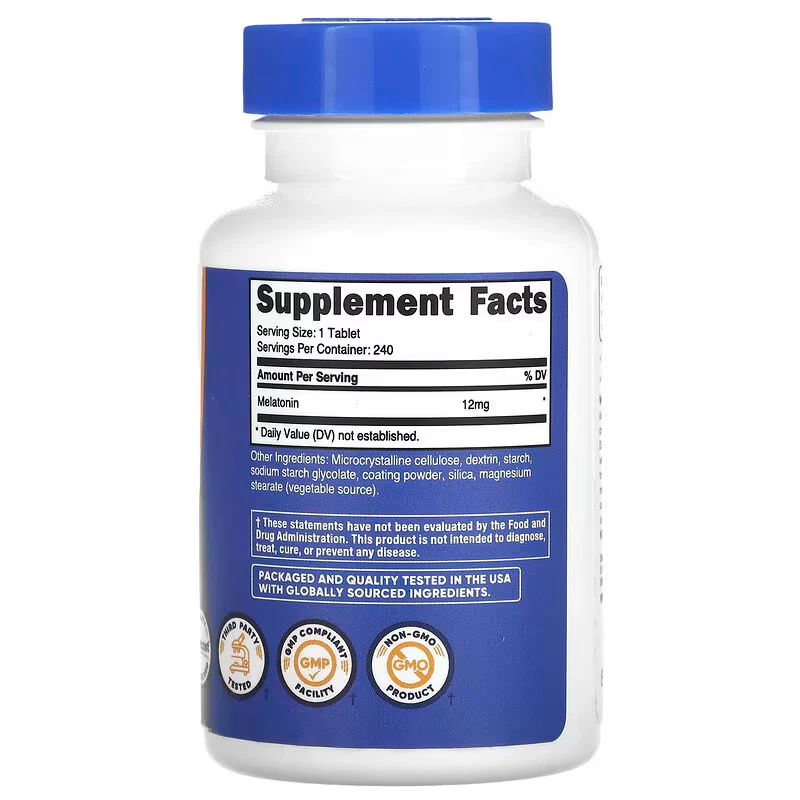 Melatonine, Psychoglam, 12 mg ,240 tabs. ENVIO 48/72H - Image 2 of 3