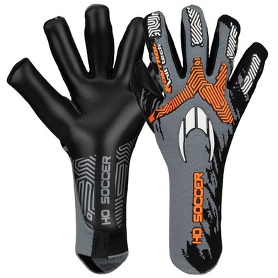 HO Soccer SSG Kontrol Knit Tech Junior Goalkeeper Gloves Size 5 GREY