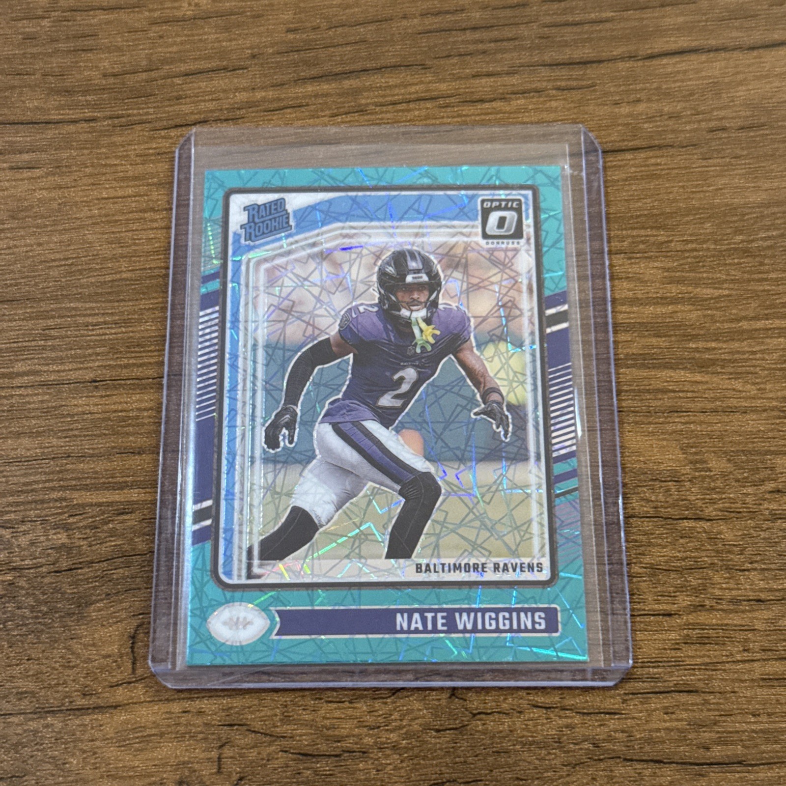 2024 Panini Donruss Optic - Rated Rookie Nate Wiggins #281 Teal Velocity (RC)