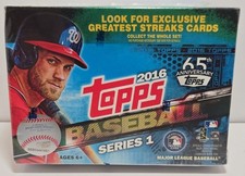 Topps 2016 Series 1 Factory Sealed Blaster Box, 65th Anniversary, MLB, 101 Cards