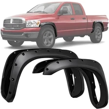 LEDKINGDOMUS Fender Flares Kit Compatible with 2002-2008 Dodge Ram 1500; 2003...