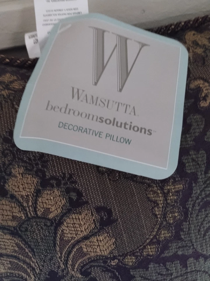 Almohada Wamsutta Bedroom Solutions "Angelina" 15 pulgadas cuadrada damasco Foto 4 de 4