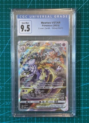 Pokemon TCG Mewtwo VSTAR GG44/GG70 Crown Zenith Galarian Gallery CGC 9.5