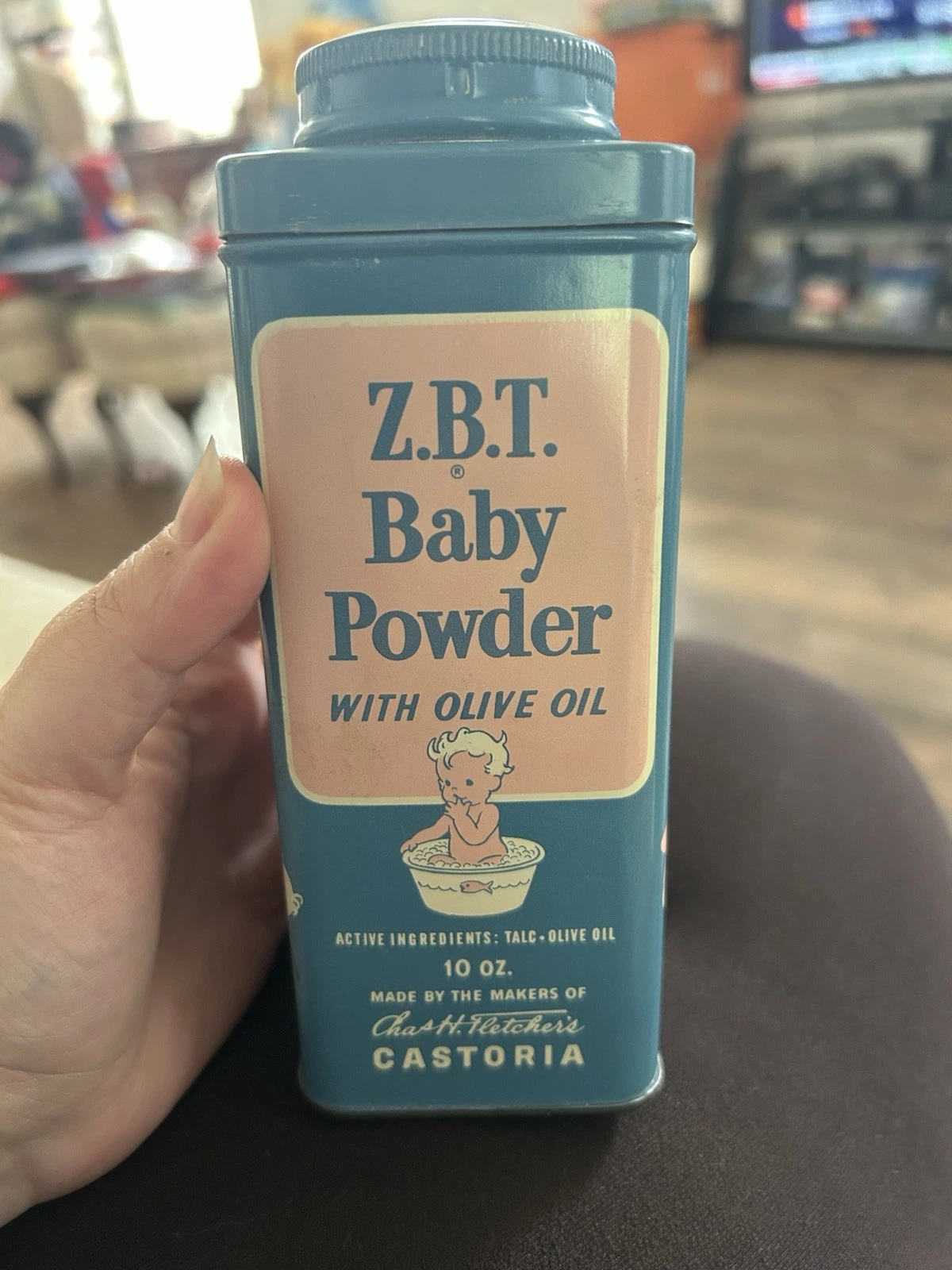 Z.B.T. Baby Powder with Olive Oil Blue Advertising Tin Canister Talcum Theme new
Opens in a new wind