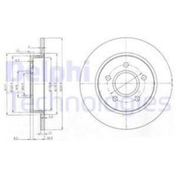 Delphi 2X Bremsscheibe Hinten Ø265 Mm Voll FüR Ford Focus Ii Da_ Hcp Dp 1.6