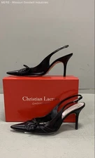 Christian Lacroix Slingback Women Black Heels - US 11