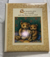 NOS Hallmark Teddy Bear Photo Album Our Memories Growing More Beautiful Each