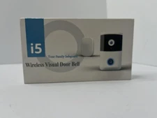 I5 Smart 2.4G Wireless Video Door Bell Camera Chime HD Night Vision White