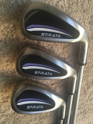 Callaway Strata Irons 7, 9 & SW Ladies Flex Graphite Shafts