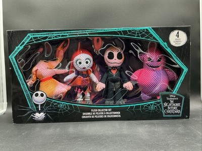 Disney Tim Burton's Nightmare Before Christmas 4-Piece Neon Plush Collector Set