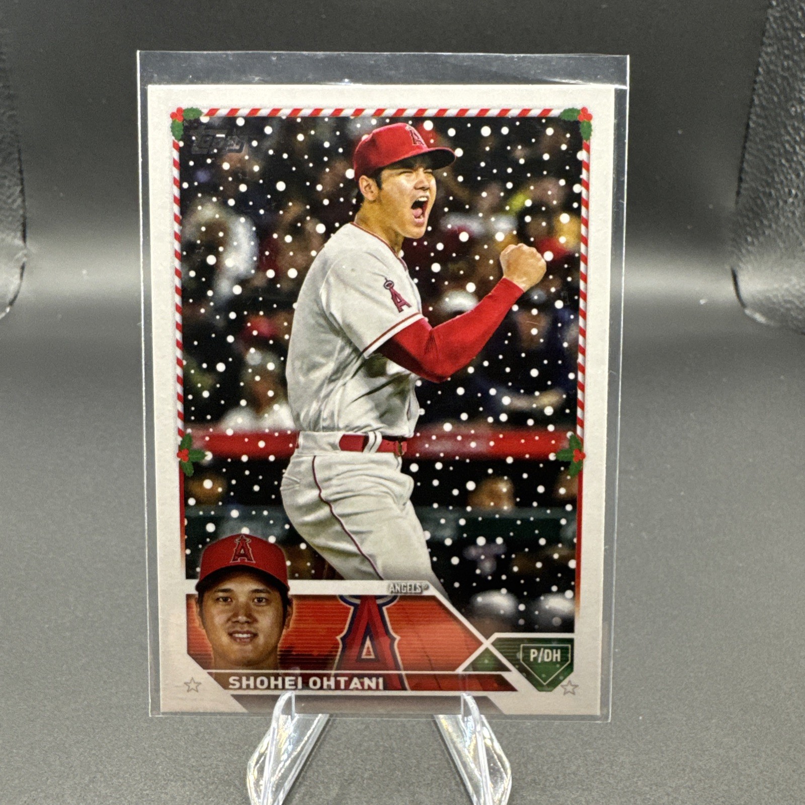 2023 Topps Holiday Shohei Ohtani Rare Red Print  #H17