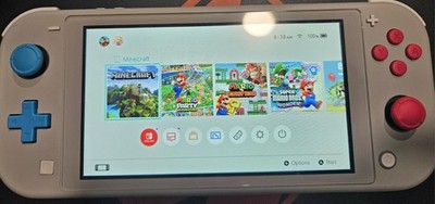 Nitendo Switch Lite Zacian and Zamazenta Game Console - Gray