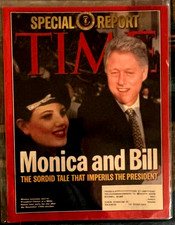 1 Time Magazine 1 People Magazine 1 Newsweed featuring Bill Clinton Monica