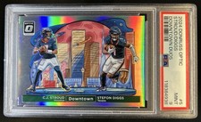 2024 Panini Donruss Optic C.J. Stroud Stefon Diggs Downtown Duos SSP #5 PSA 9