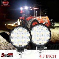 48w Led Work Light Round Cab Headight Fit John Deere Kubota Case Ih Spracoupe