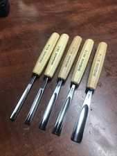5x New PFEIL "Swiss Made" Intermediate Gouge Chisel- D7/6-D7/10-D7/14-D8/7-D8/10