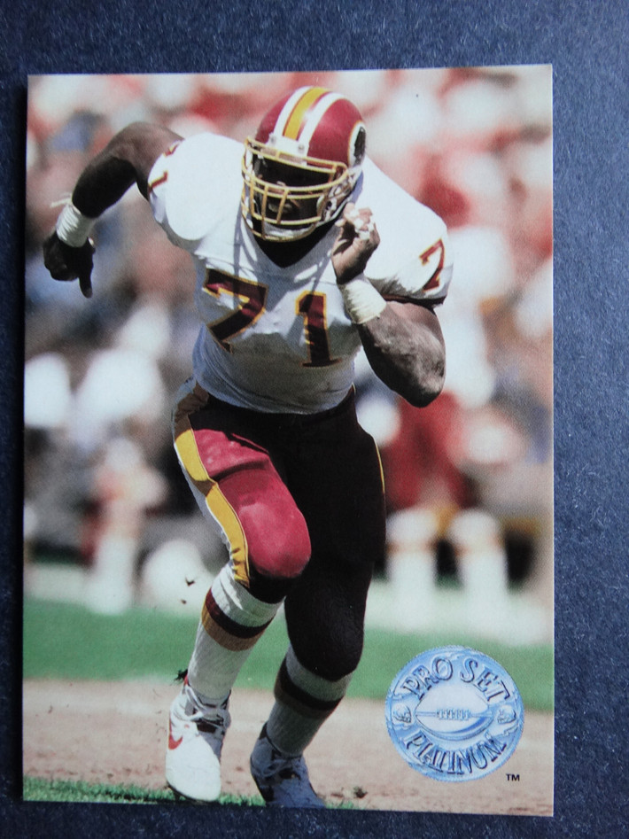 1991 Pro Set Platinum #127 Charles Mann Washington Redskins Football Card