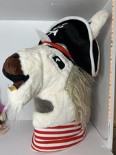 Pirate Jolly Llama Mascot Costume Head Plush Halloween Mask