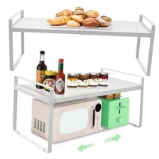 Cabinet Shelves Organizer for Kitchen 11", Expandable Shelf 11" wide ( 2 PACK)