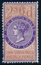 New South Wales #23 1903 2/6 Revenue Stamp