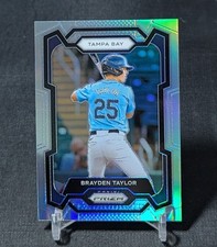 Brayden Taylor Silver Holo Prospect Rookie 2024 Prizm Card #190 Tampa Bay Rays