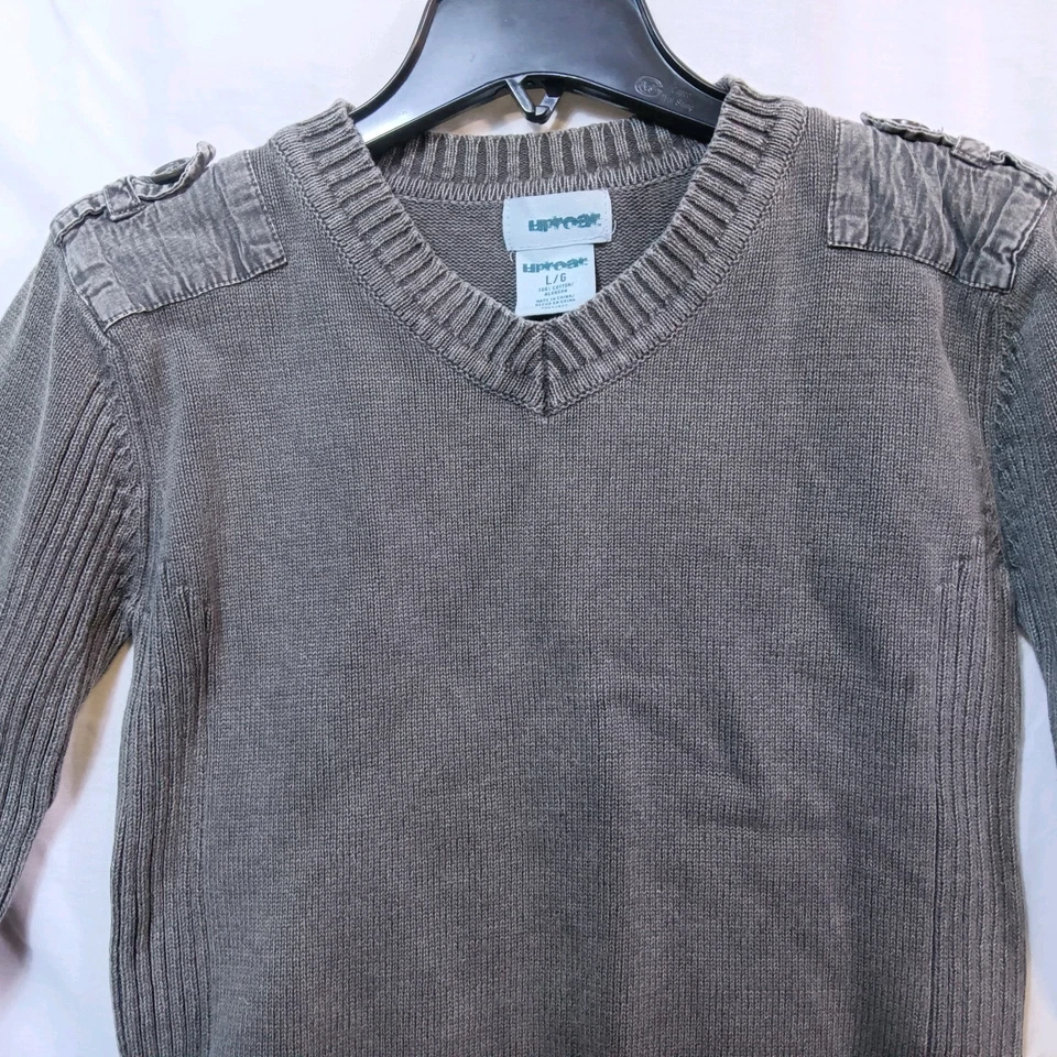 Suéter Gris Uproar Talla Grande Unisex Correa para el Hombro con Botones Foto 2 de 4