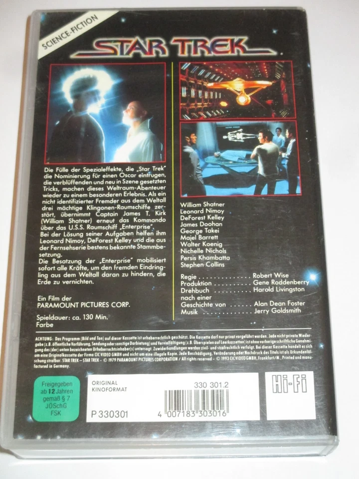 Paramount - Star Trek - VHS/SciFi-Action/William Shatner/Leonard Nimoy/CIC - Bild 2 von 2