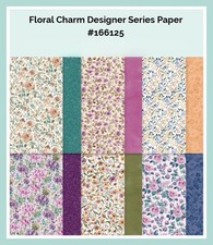 Stampin Up FLORAL CHARM 24 Sheets 6x6 Designer Series Paper DSP 