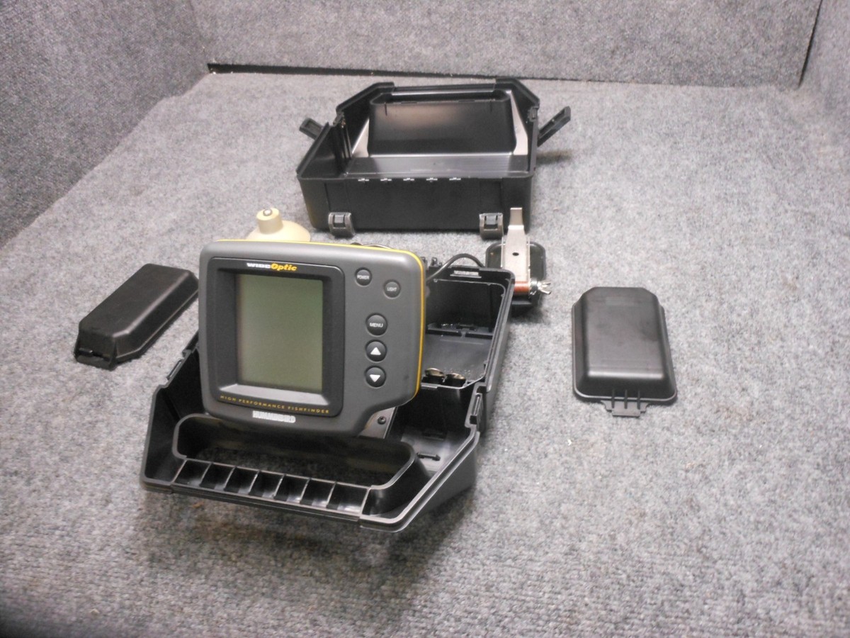 HUMMINBIRD WIDE OPTIC HIGH PERFORMANCE PORTABLE FISH FINDER With transducer