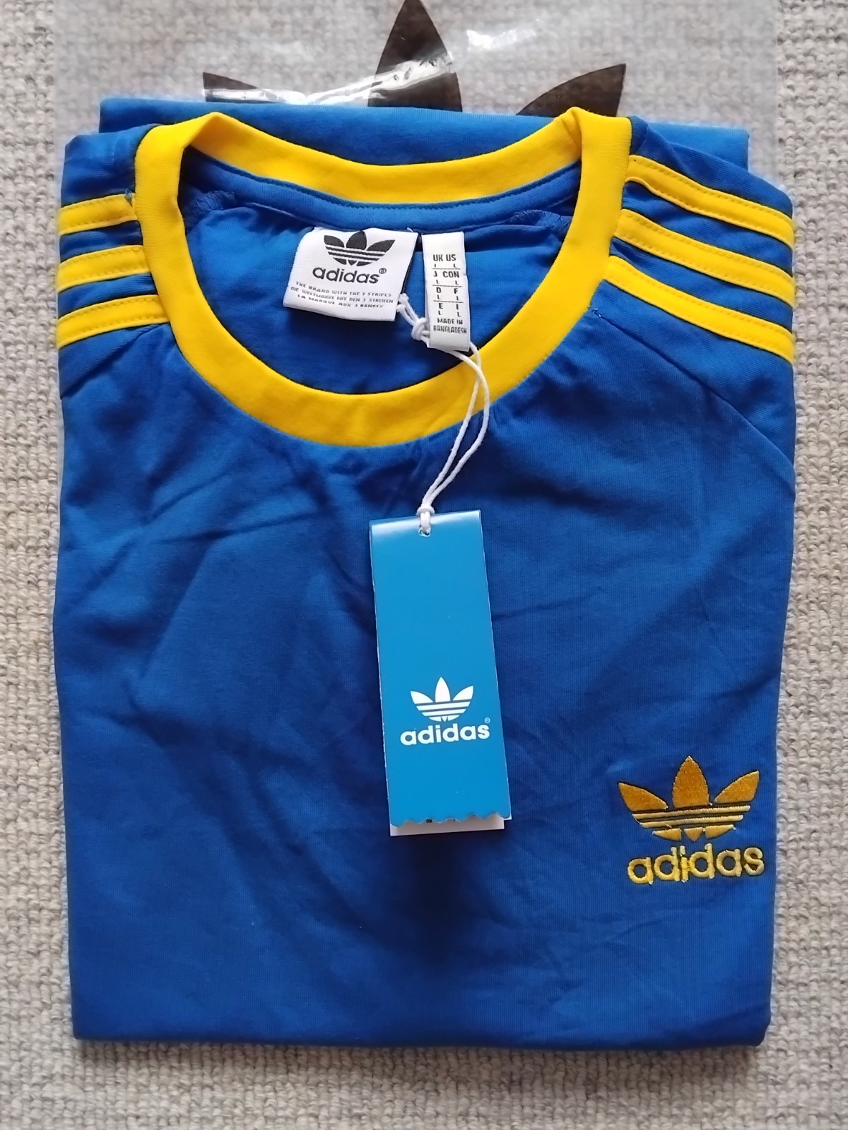 MEN'S ADIDAS ORIGINALS TEE SHORT SLEEVE CREW NECK THREE STRIPE T-SHIRT NEW