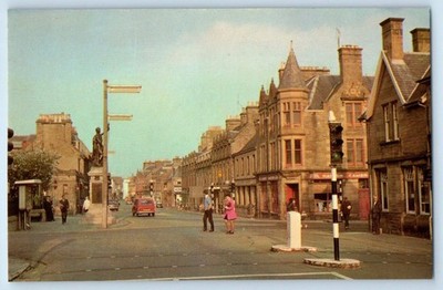 Caithness Scotland Postcard Town Centre Thurso c1950 s Vintage Unposted