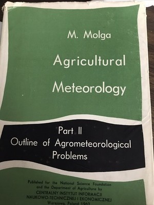 Agricultural Meteorology  M. Molga  Warszawa Poland 1962