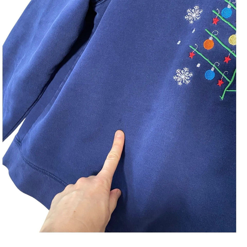 DE COLECCIÓN ELEMENTOS CLÁSICOS Bordado Pájaro Adorno Navidad Sudadera XL Foto 4 de 4