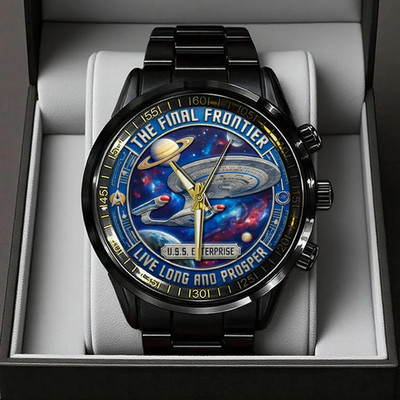 Star Trek 60th Anniversary 2026 Black Stainless Steel Watch