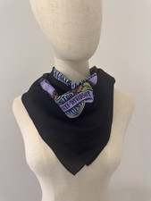 RARE Vintage 1989 Harley Davidson Bandana Scarf Eagle Purple Australian Made