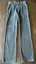 EUC Chaps Boys Uniform Pants Black Adjustable Waist Size 12 Slim