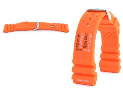Uhrenarmband Kautschukband für Citizen Promaster orange Sport  22mm20mm18mm24 mm