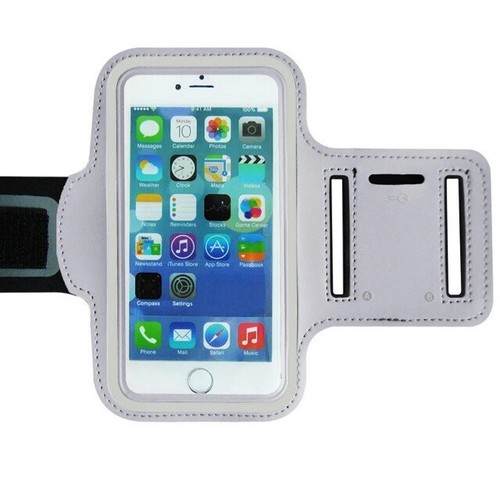 iPhone/Galaxy Sweat-proof sport/Gym/Exercise Armband - Gray Silver - 第 3/8 張圖片